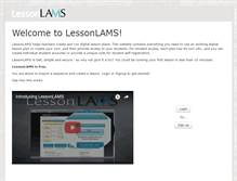 Tablet Screenshot of lessonlams.com